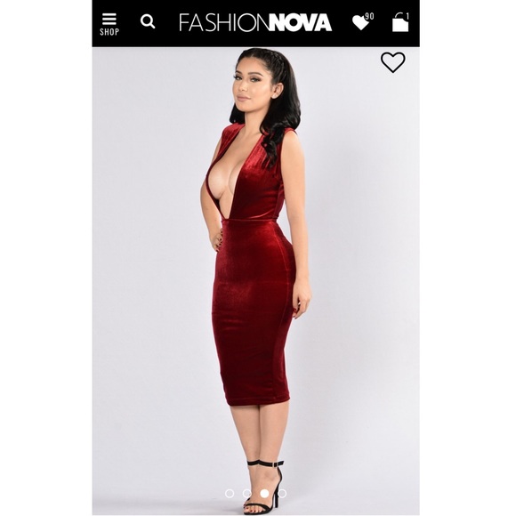 Fashion Nova Dresses & Skirts - Fashion Nova Southern Charm Dress in Burgundy ❤️